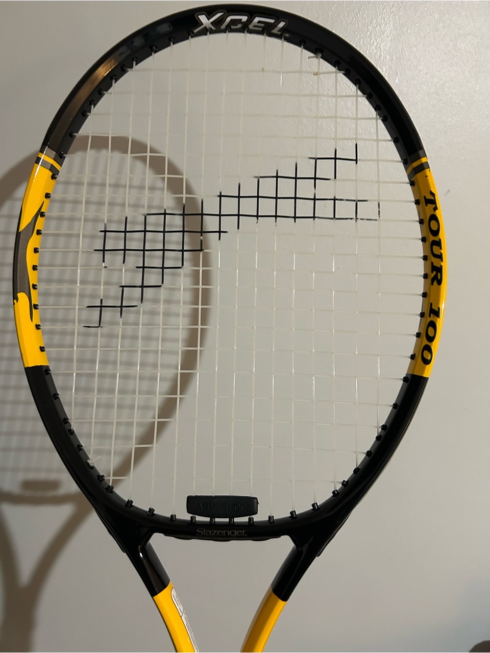 Slazenger Tour 100 Tennis Racket - Black & Yellow